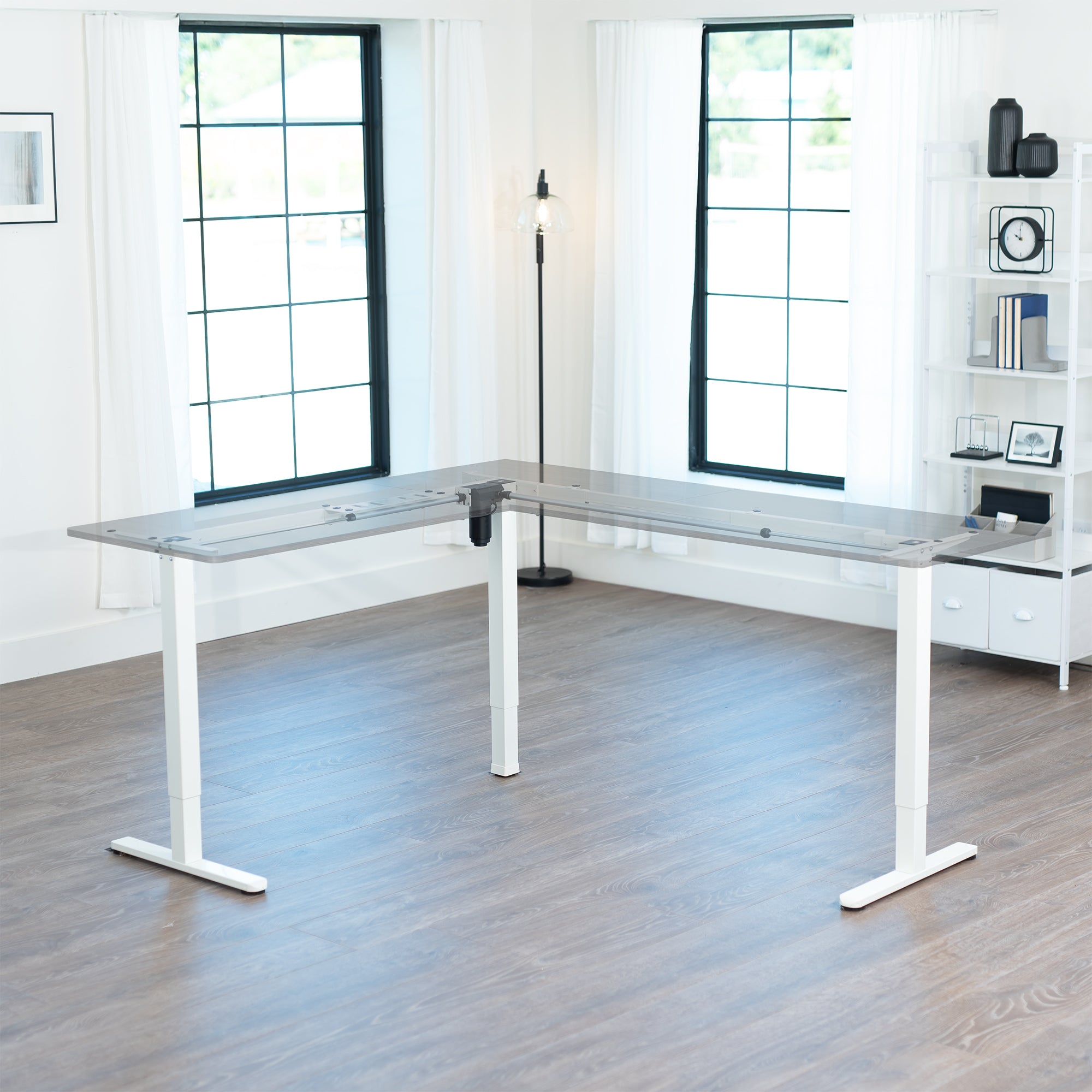 E3 Series - Corner Electric Single Motor Desk Frame
