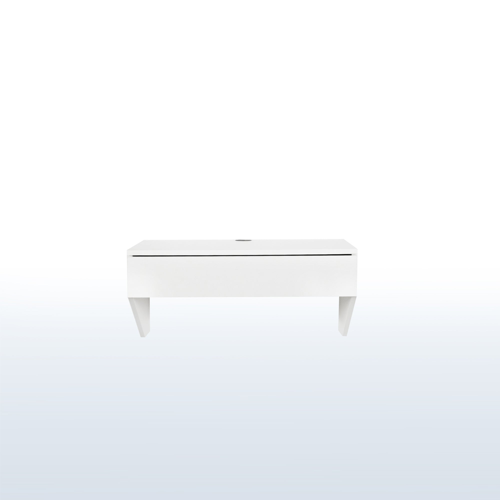 Sturdy wall mount desk with drawer.