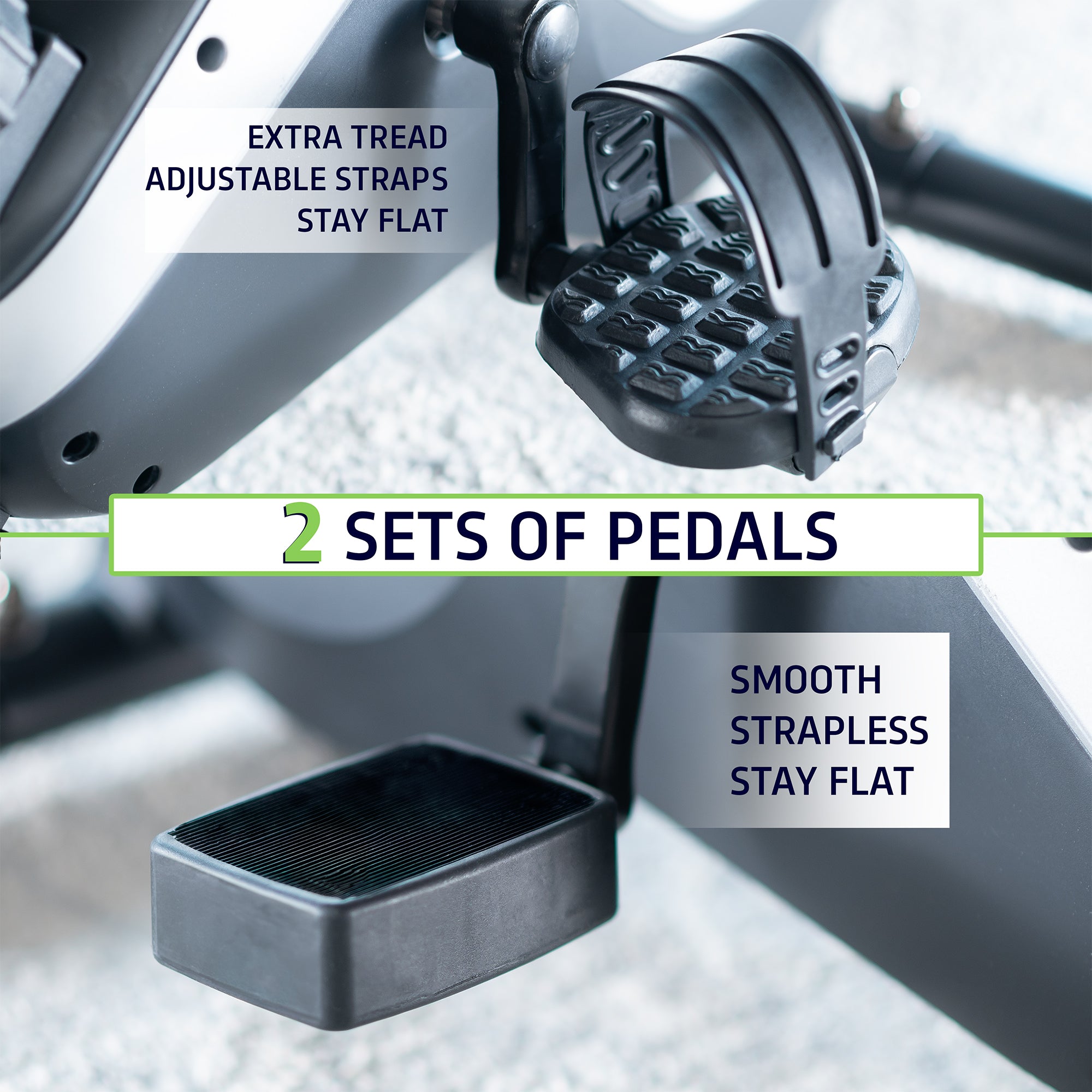 Bike Pedal Exerciser Bike (VIVE Model) with 2 Sets of Pedals