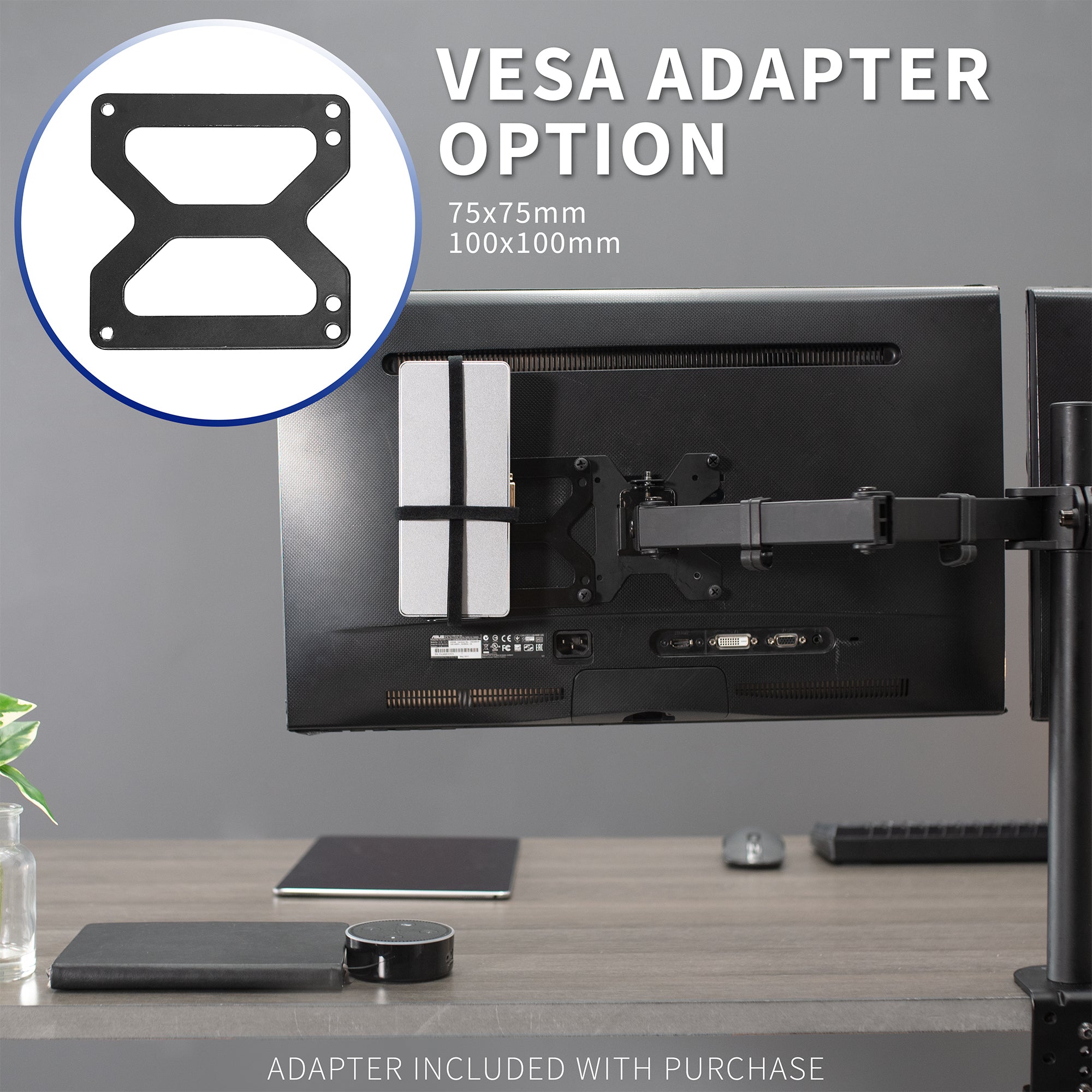 VESA compatible universal docking station.