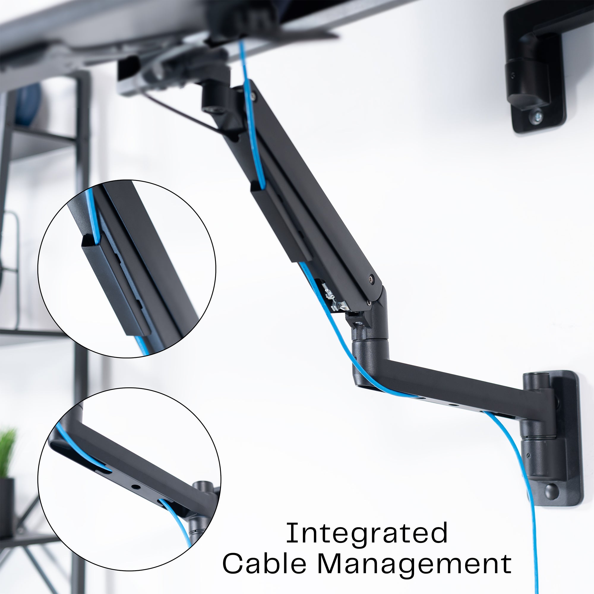 Pneumatic Wall Mounted Keyboard Tray