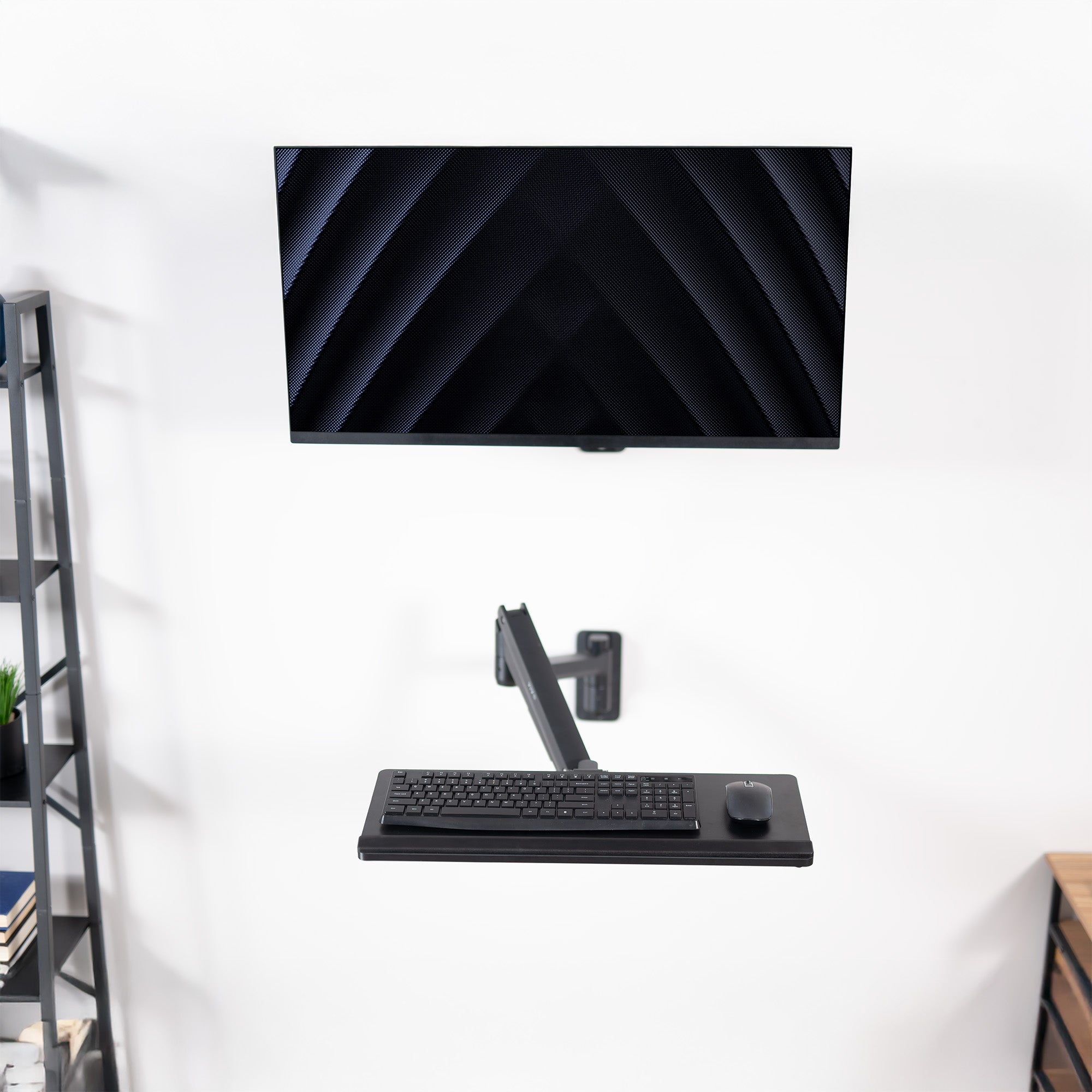 Pneumatic Wall Mounted Keyboard Tray