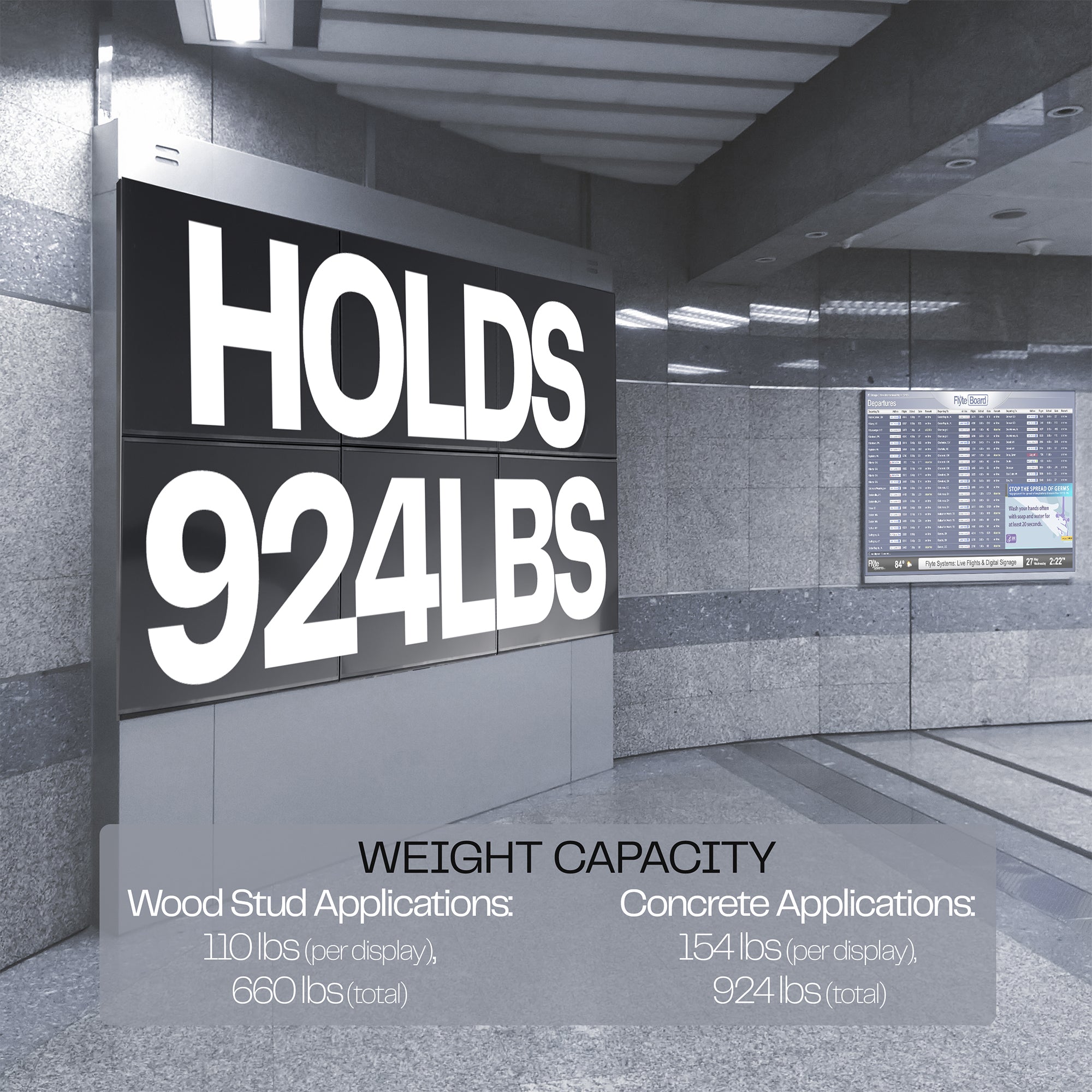 Pop-Out 2x3 Video Wall Mounts for 37” to 90” TVs