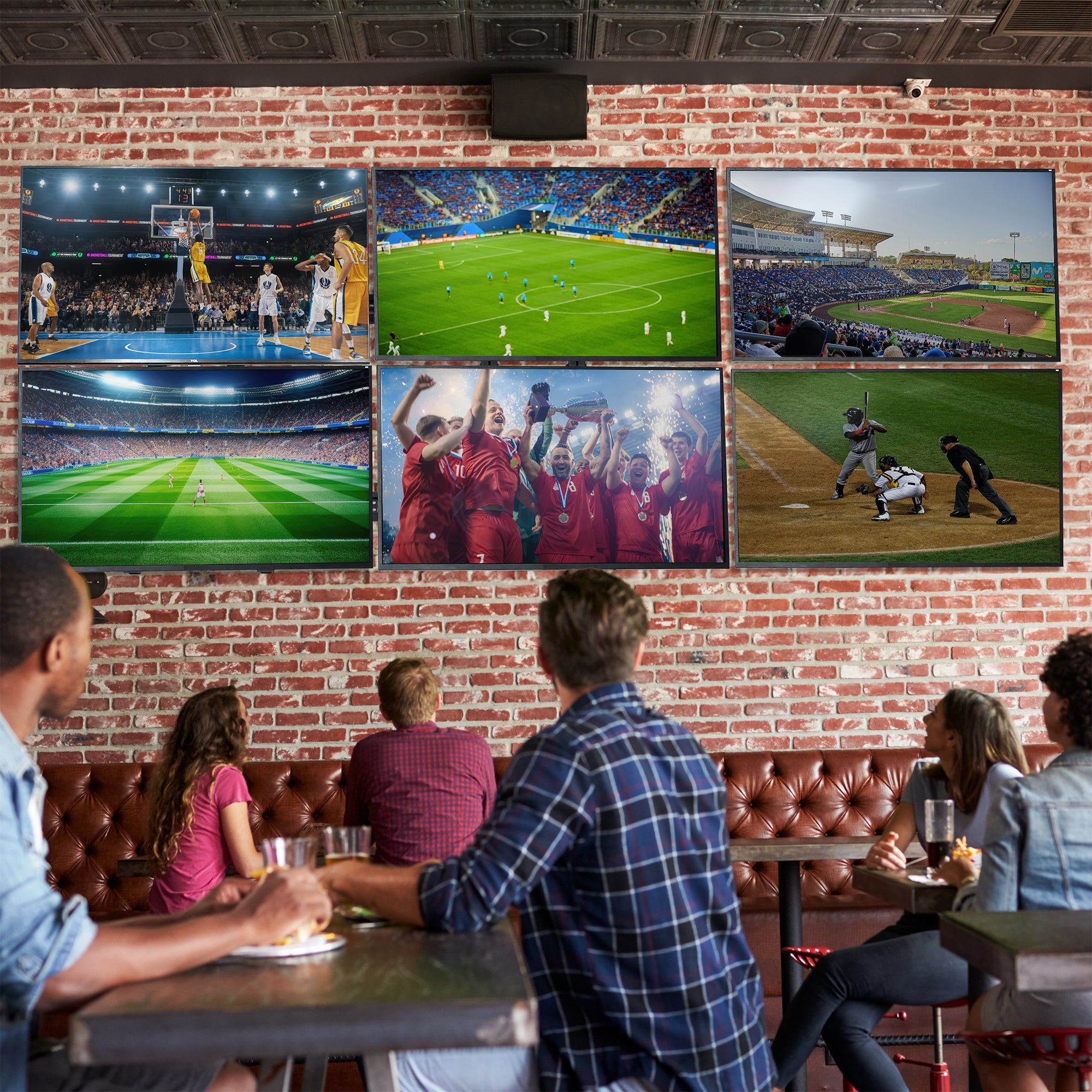 Pop-Out 2x3 Video Wall Mounts for 37” to 90” TVs