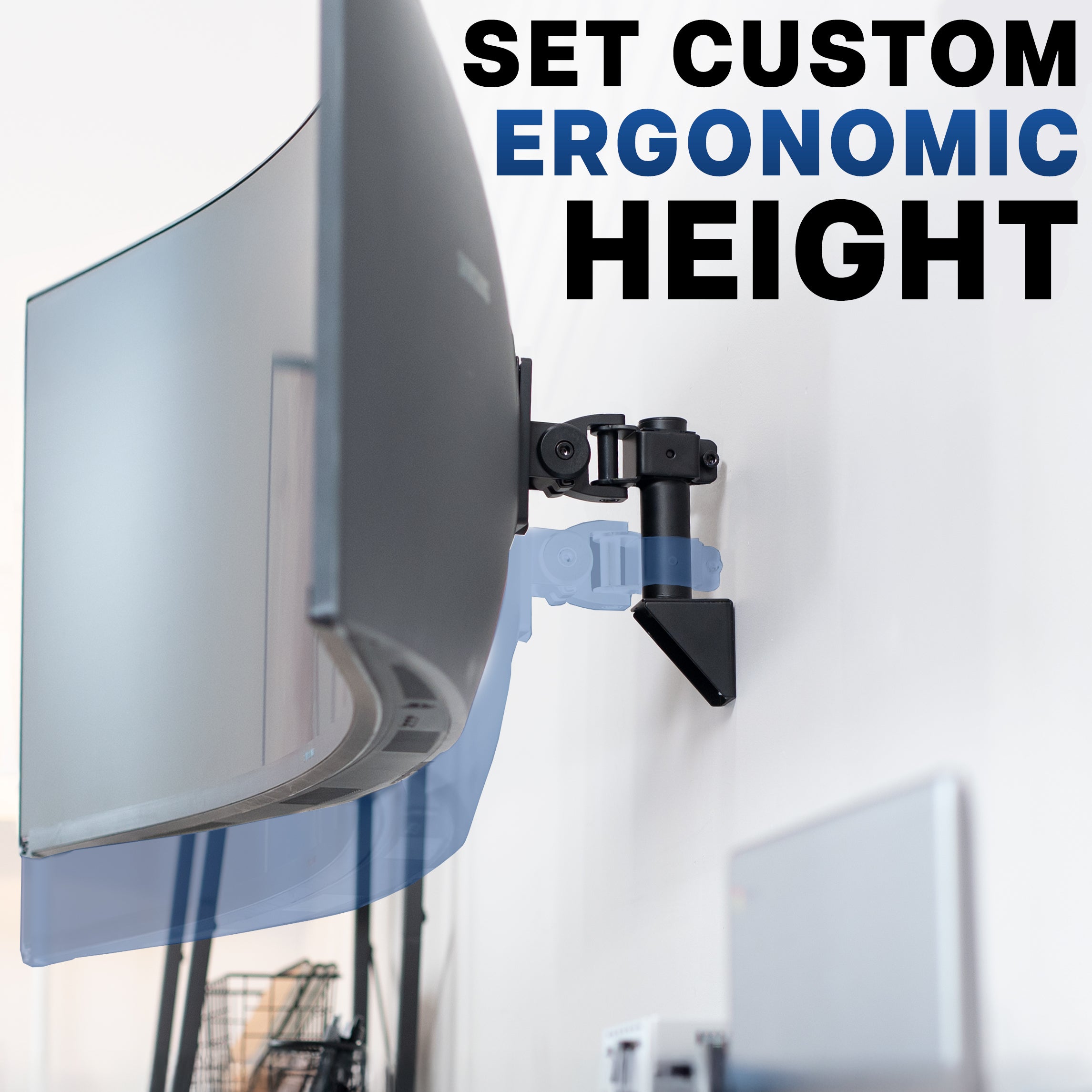Set up the perfect ergonomic height for viewing.