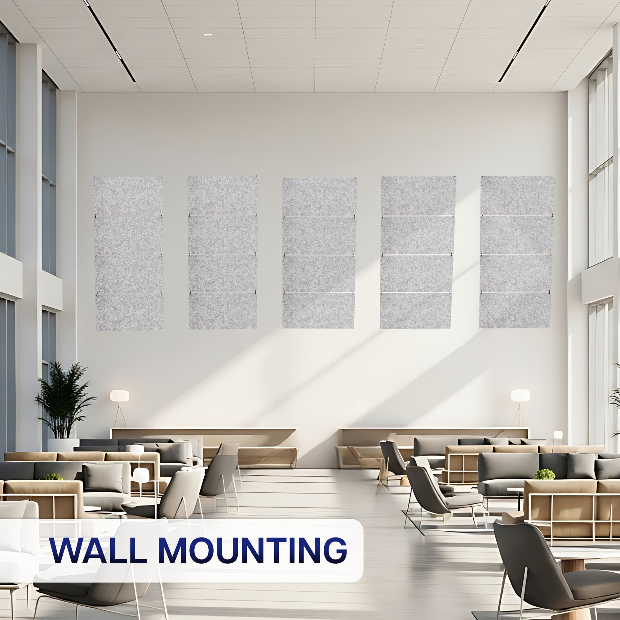 Modular Hanging Acoustic Panels (x4)