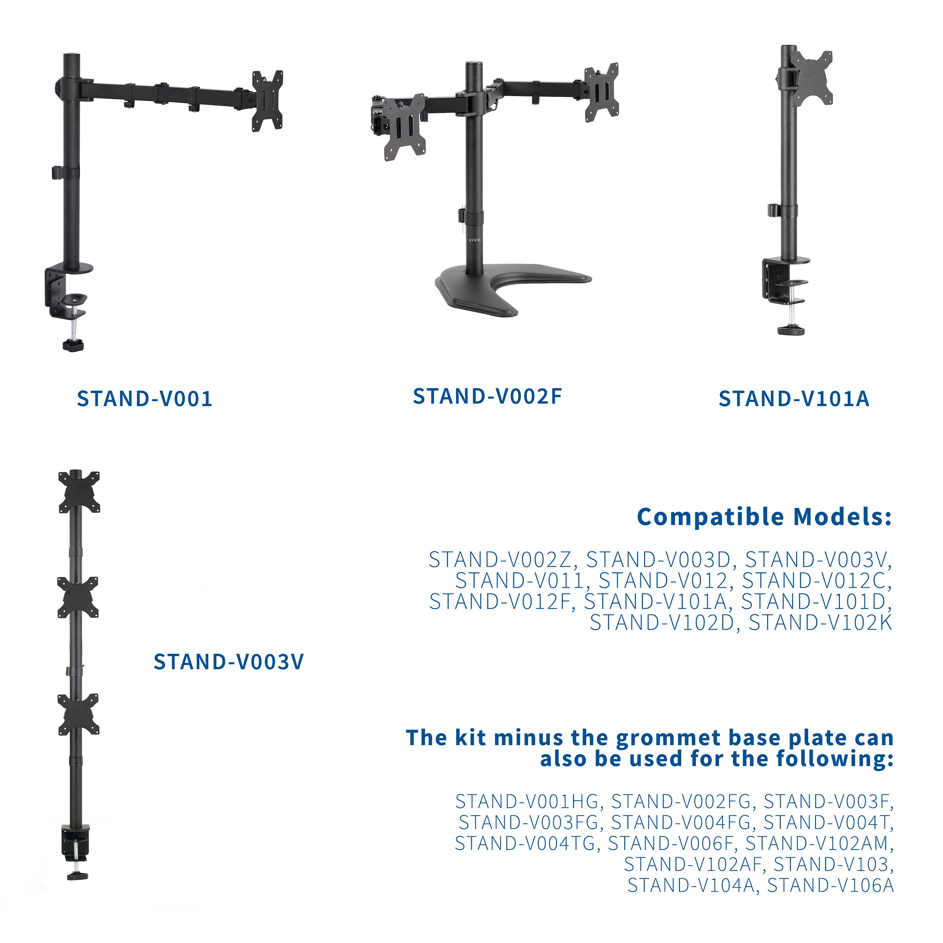 Additional support grommet compatible with a handful of stands from VIVO.