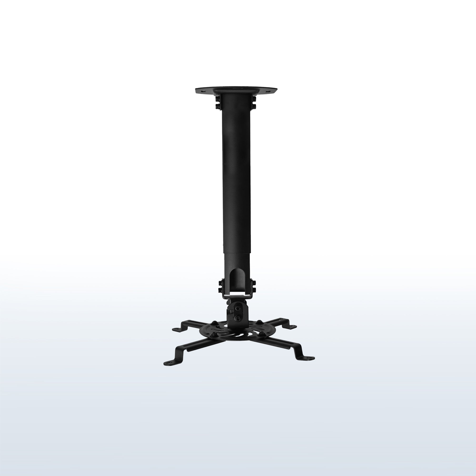 Universal extending ceiling projector mount.
