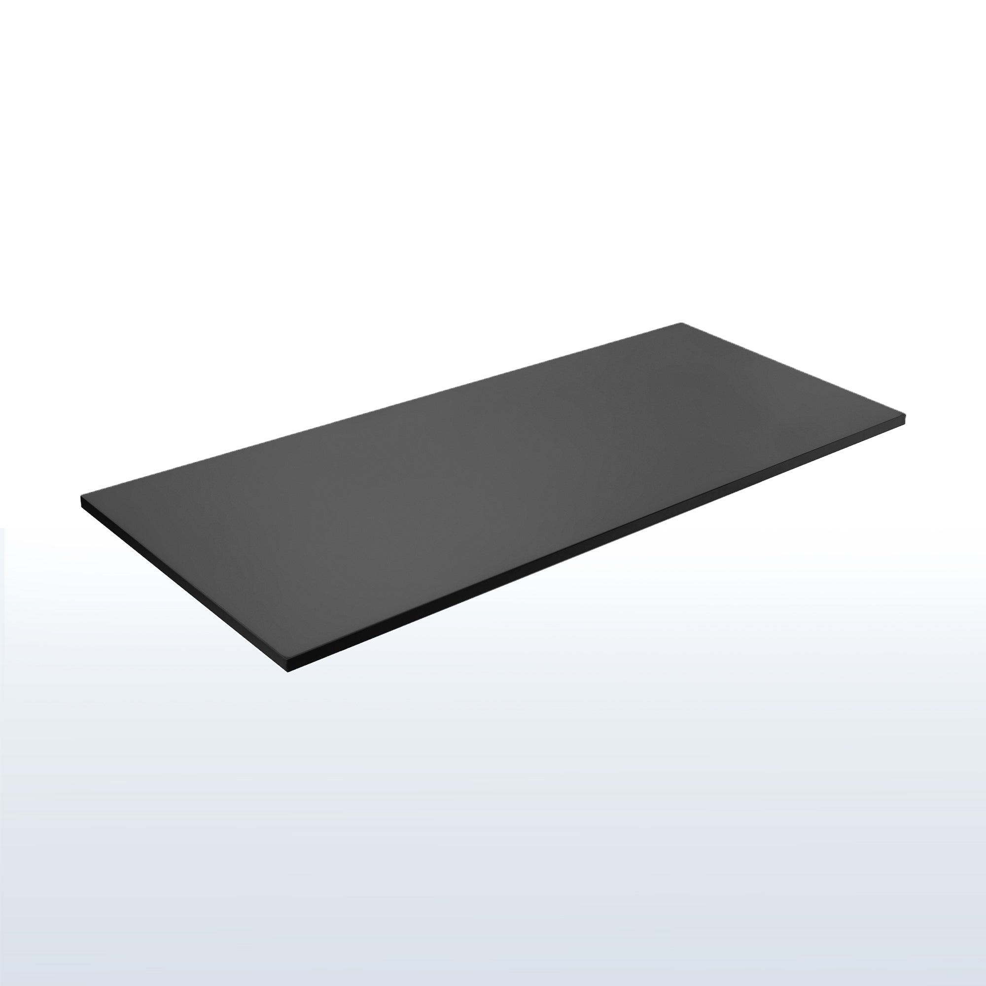 55 x 24 inch Universal Solid One-Piece Square Corner Table Top for Standard and Sit to Stand Height Adjustable Home and Office Desk Frames