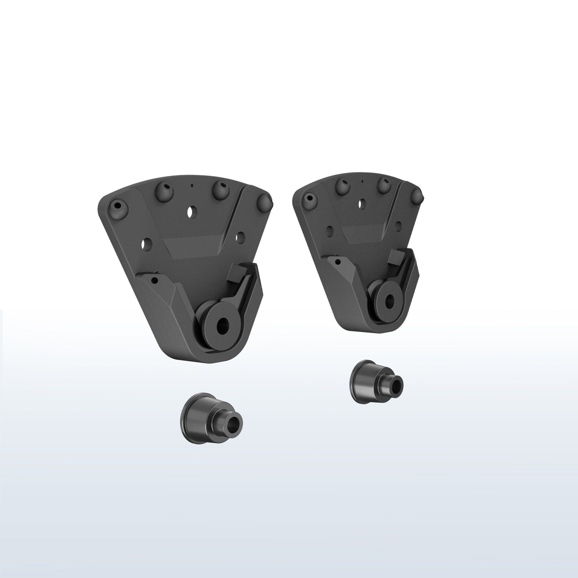 No Stud TV Wall Mount for 32” to 100” Screens on a white and blue gradient background