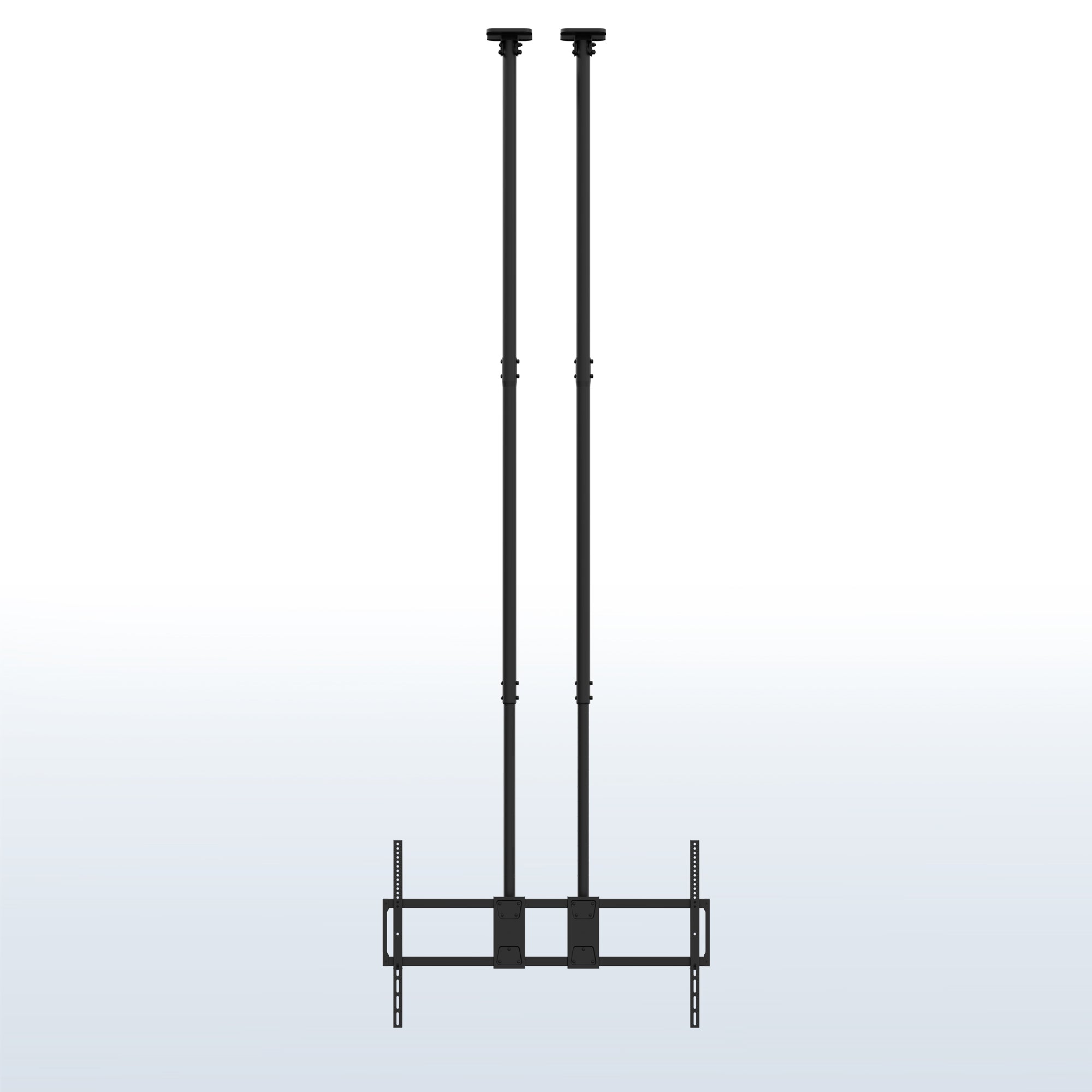 Dual Pole Extra Large 60” to 120” TV Ceiling Mount with Extension Pole