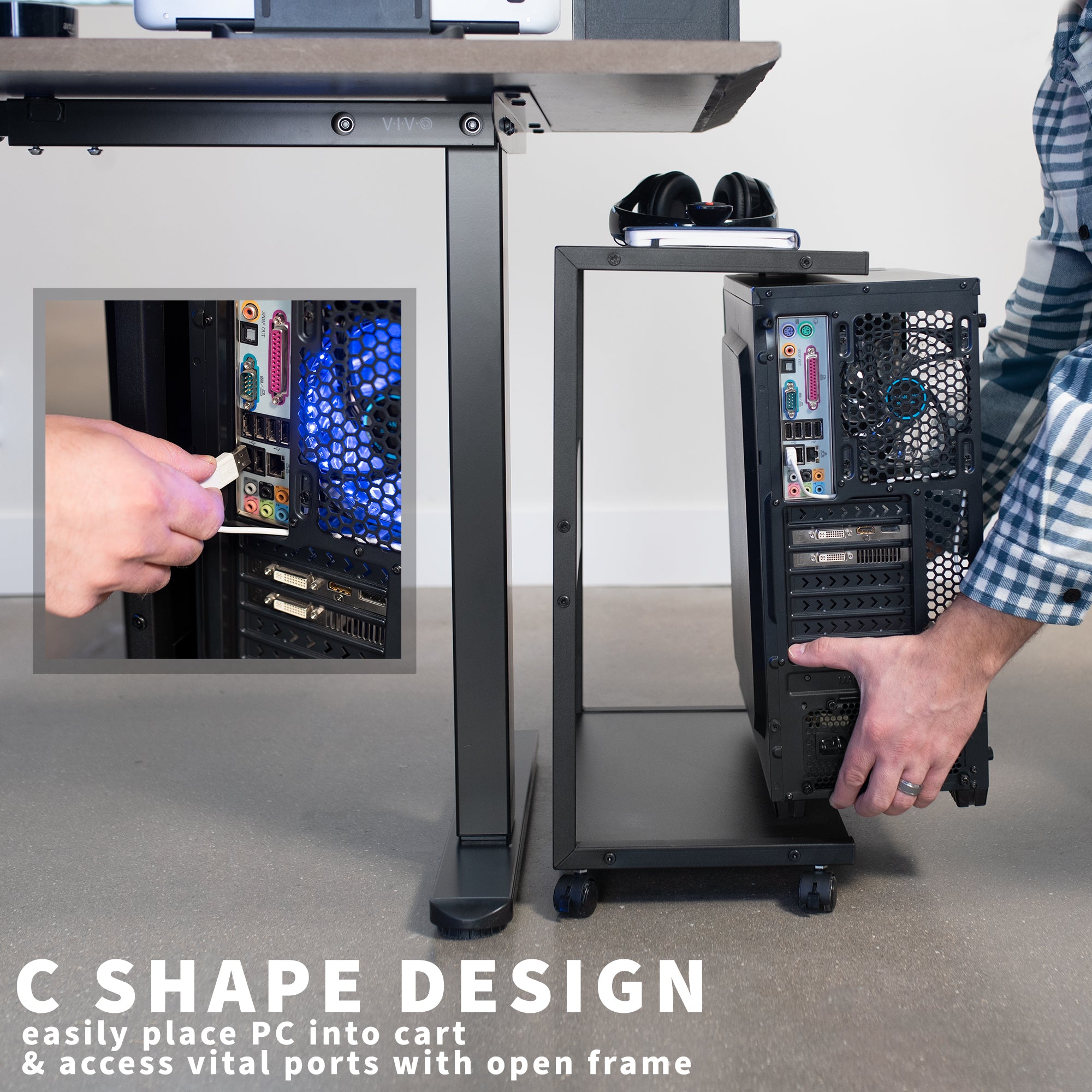PC Cart with Storage