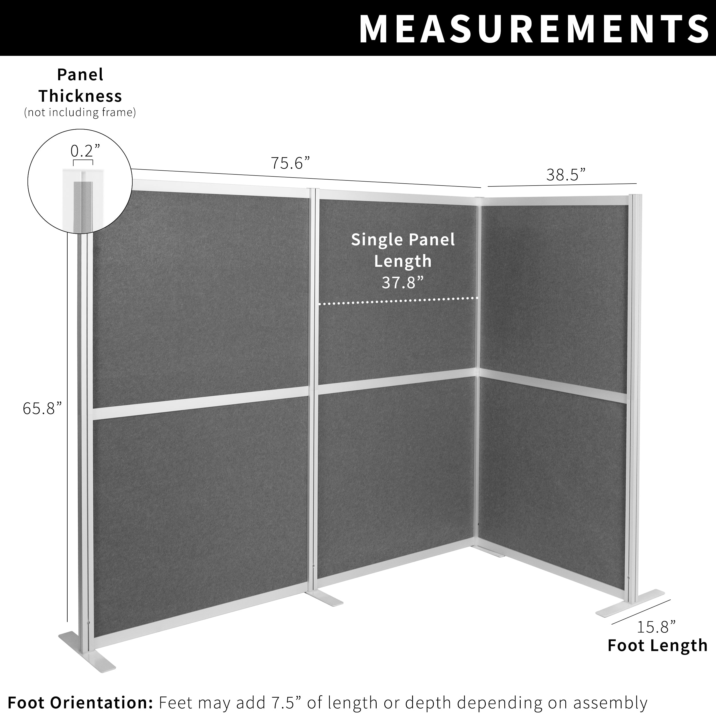 Freestanding privacy panels create instant privacy and simple room division.