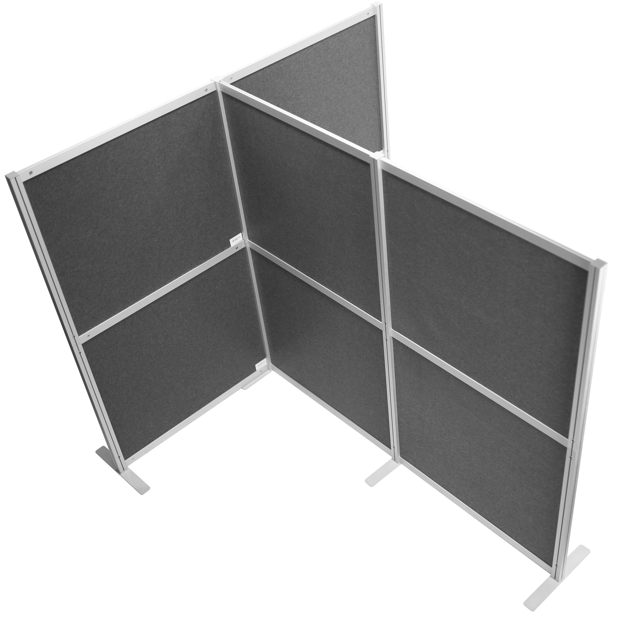 Freestanding privacy panels create instant privacy and simple room division.