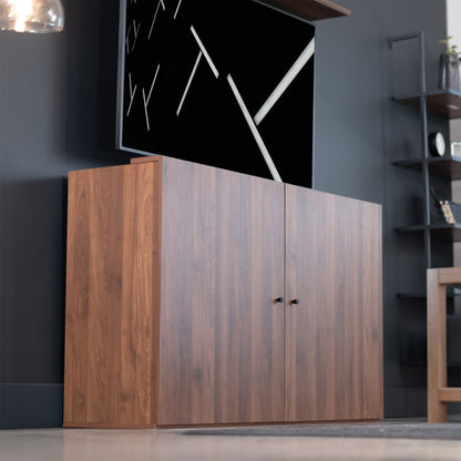 Walnut TV Lift Cabinet for 32" to 55" TVs