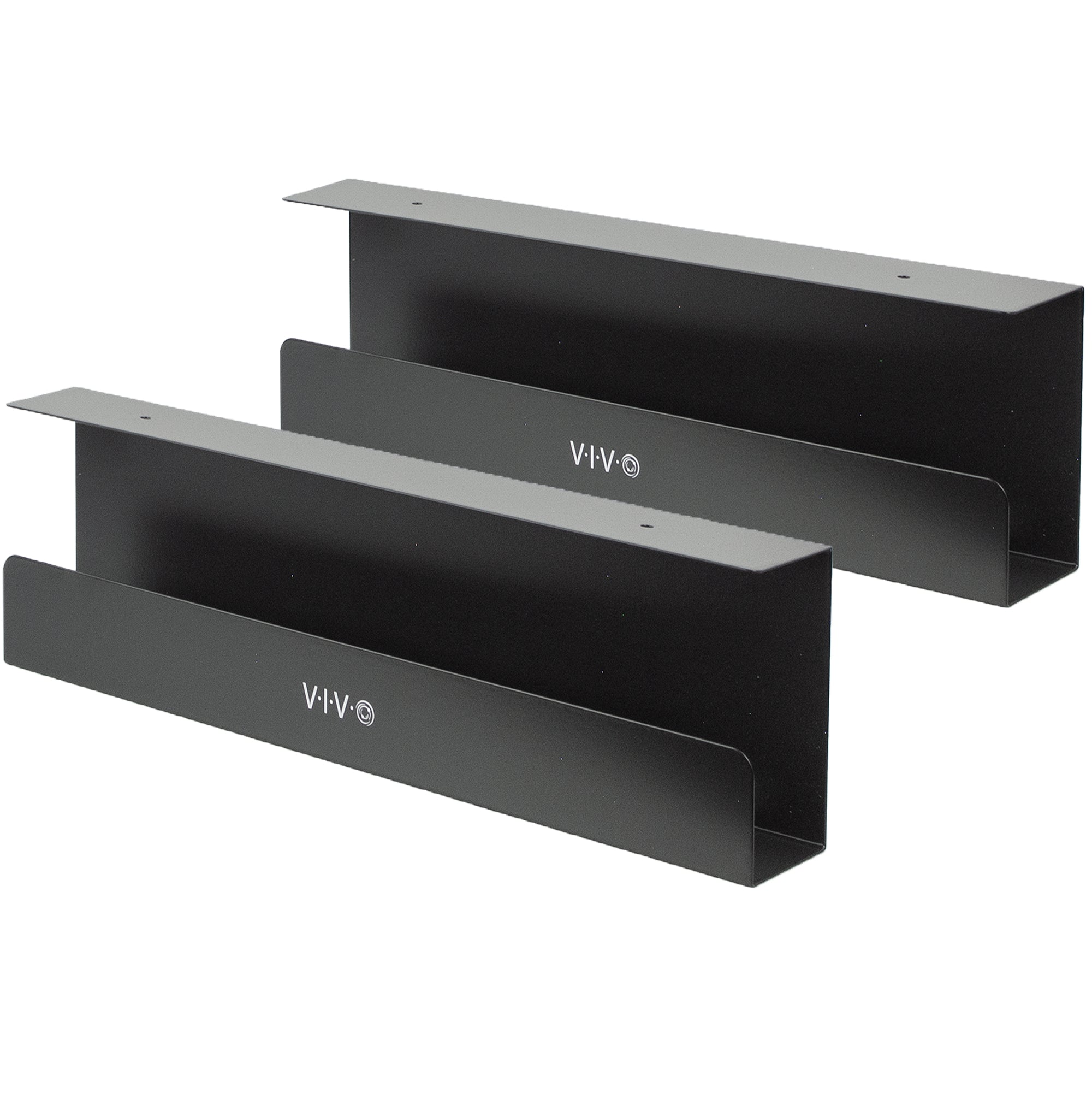 Under Desk Cable Management Trays (2 Pack)
