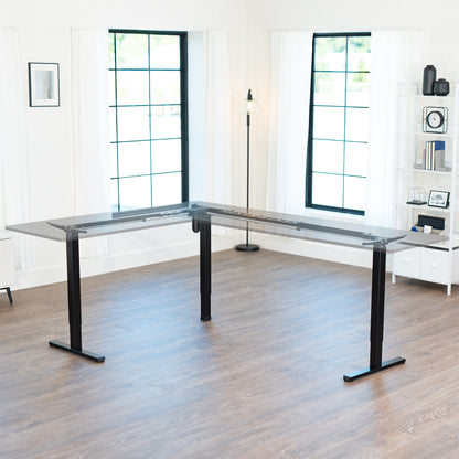 E3 Series - Corner Electric Single Motor Desk Frame