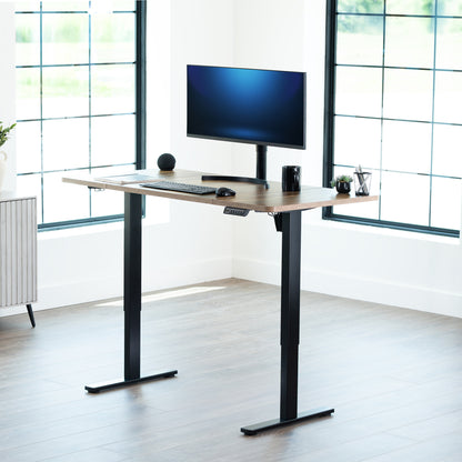 Single Motor Electric Desk with Push Button Memory Controller