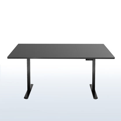 Large three slit panel electric black desktop and frame.