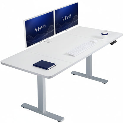 Single Motor Electric Desk with Push Button Memory Controller