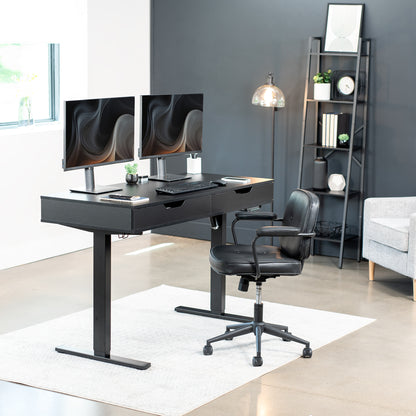 55" x 24" Table Top with Drawers & Built-in Power Strip