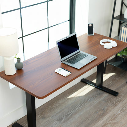 Sturdy desk tabletop for sit or stand electric or manual desk frames.