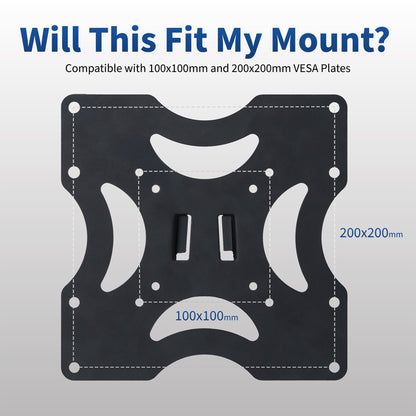 Sturdy VESA LCD screen adapter.