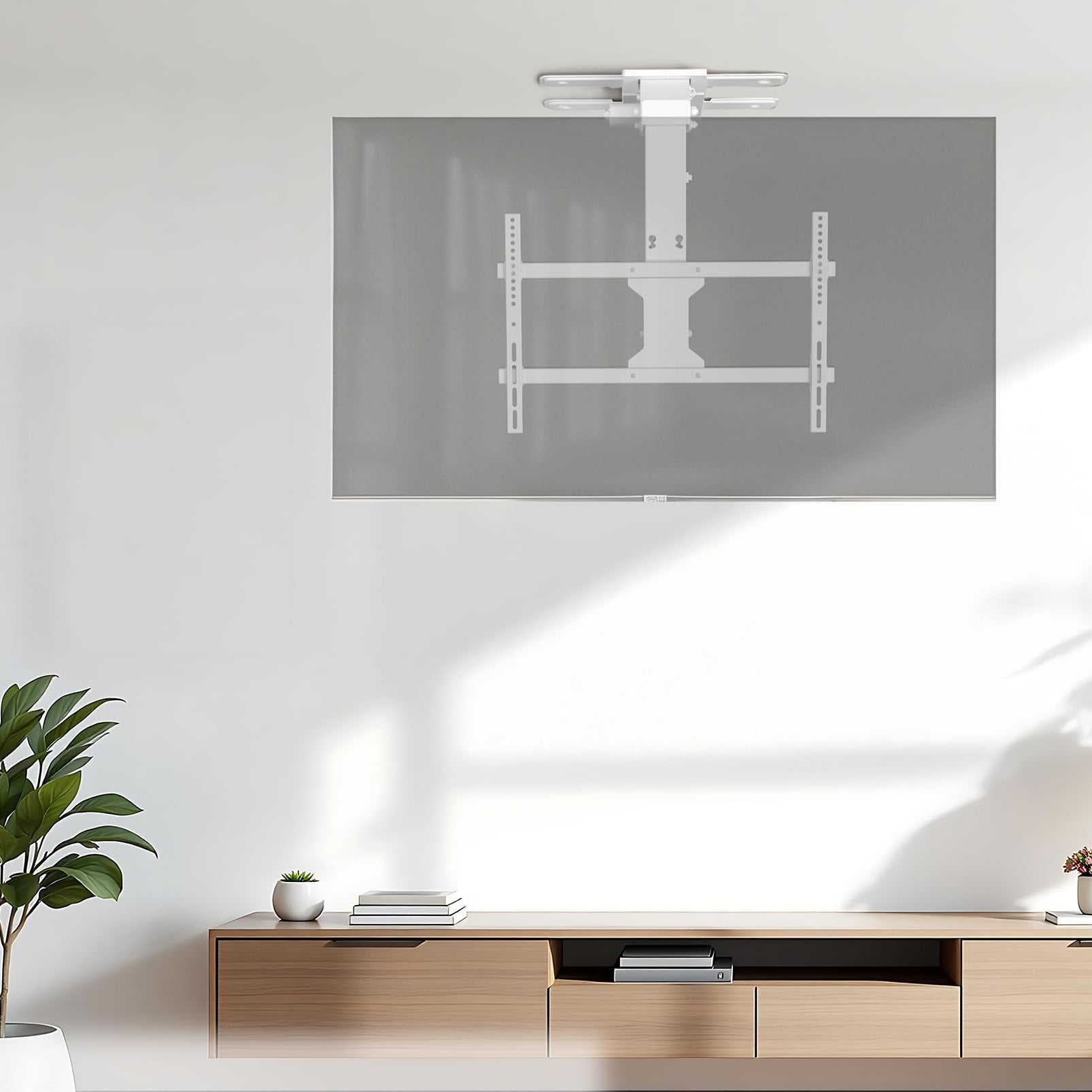 Space saving design, fits flat and pitched ceilings.