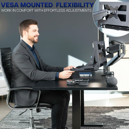 Wall Mounted / VESA Mounted Flip Down Laptop Holder