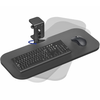 Single Clamp Rotating Keyboard Tray