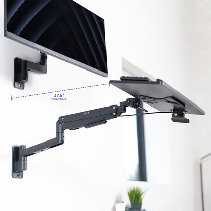 Pneumatic Wall Mounted Keyboard Tray