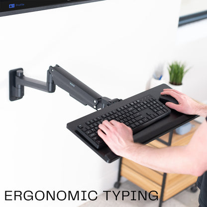 Pneumatic Wall Mounted Keyboard Tray