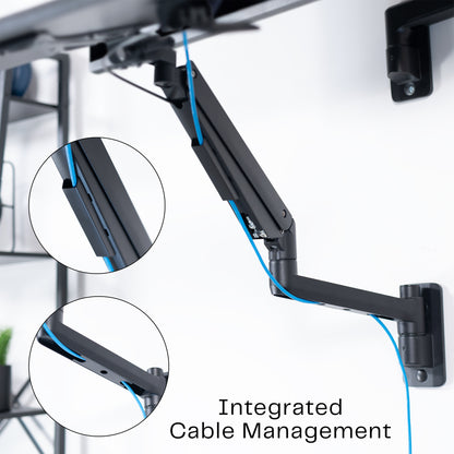 Pneumatic Wall Mounted Keyboard Tray