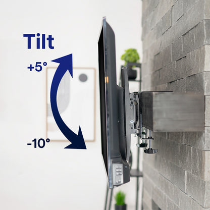 +5° to -10° Tilt to find the optimal viewing angle