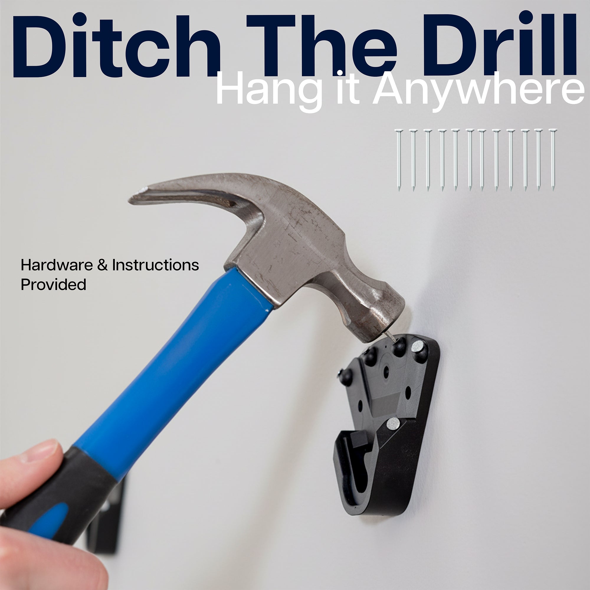 Demonstrating hamming in the no stud mount 