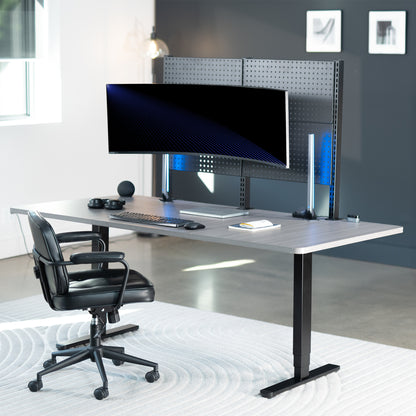 Single Ultrawide Monitor Pegboard Panel Mount - Up to 49" Screens