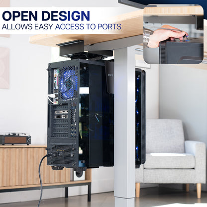 Under Desk PC Mount with Spacer Bracket