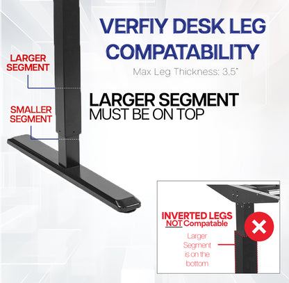 Under Desk Leg Clamp Large PC Mount