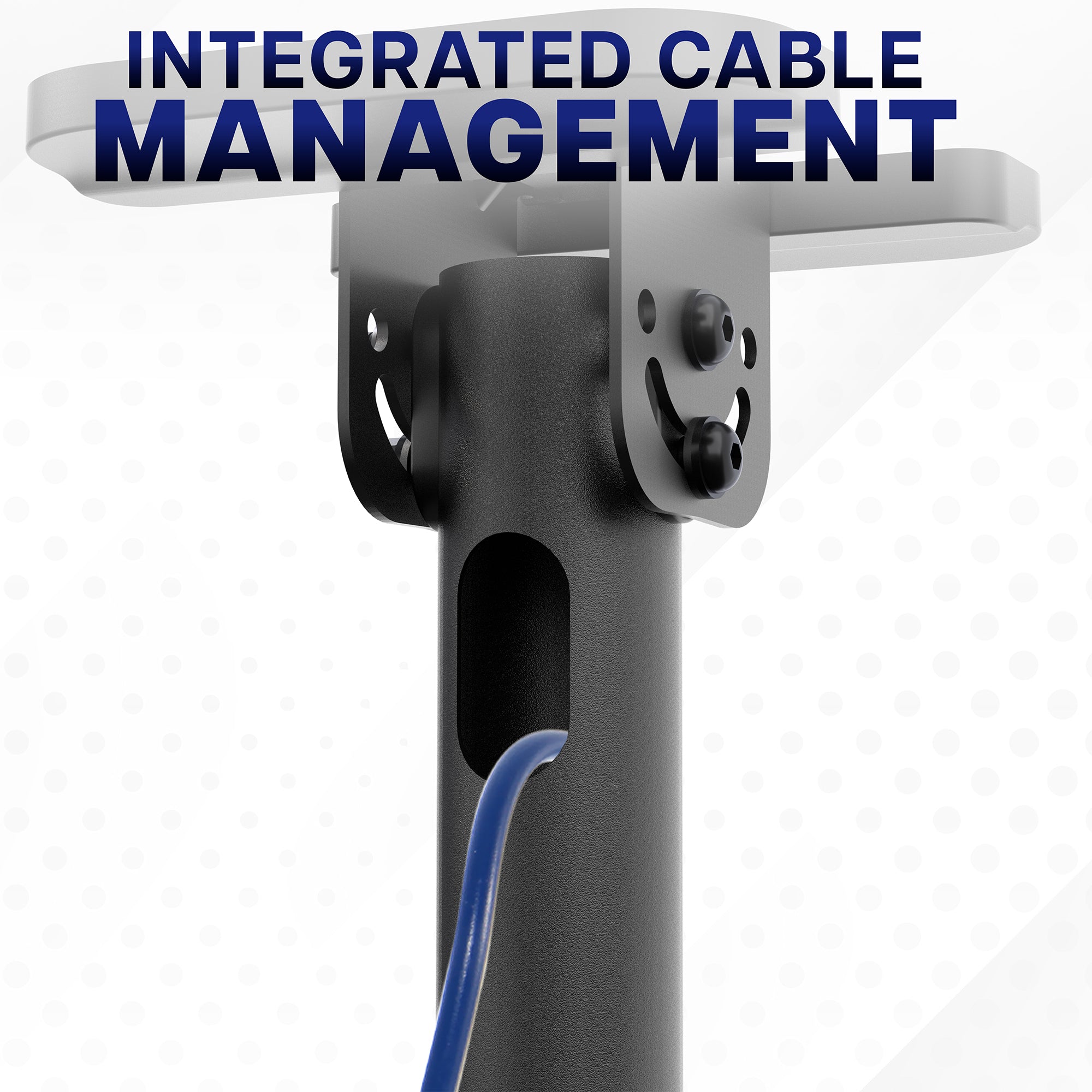 Ceiling mount with an opening for cables