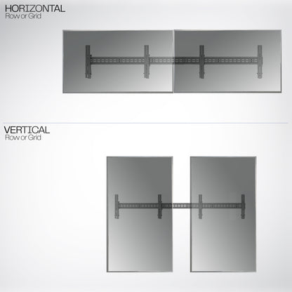Pop-Out 1x2 Video Wall Mounts for 37” to 90” TVs