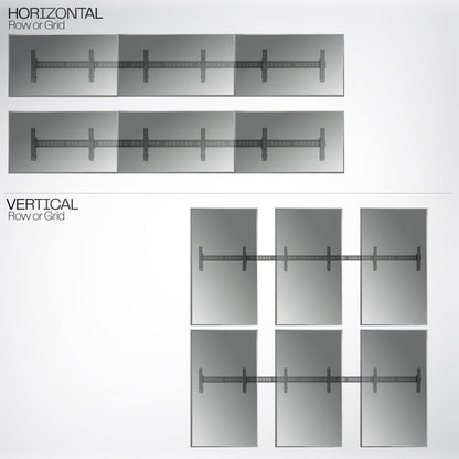 Pop-Out 2x3 Video Wall Mounts for 37” to 90” TVs
