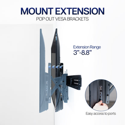 Pop-Out Video Wall Mounts (2 Pack) for 37" to 90" TVs
