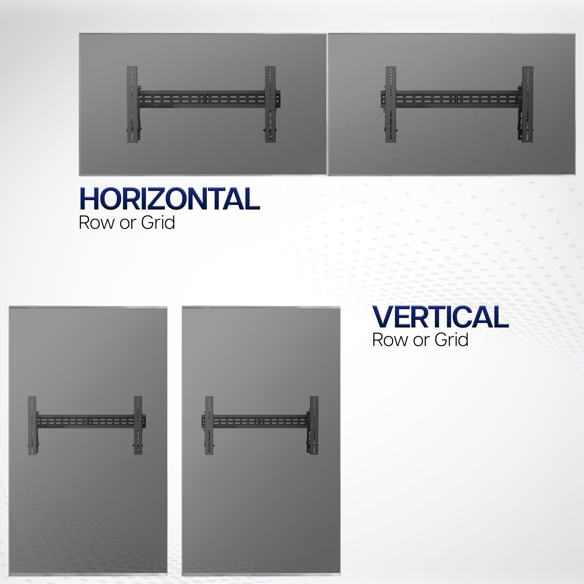 Pop-Out Video Wall Mounts (2 Pack) for 37" to 90" TVs