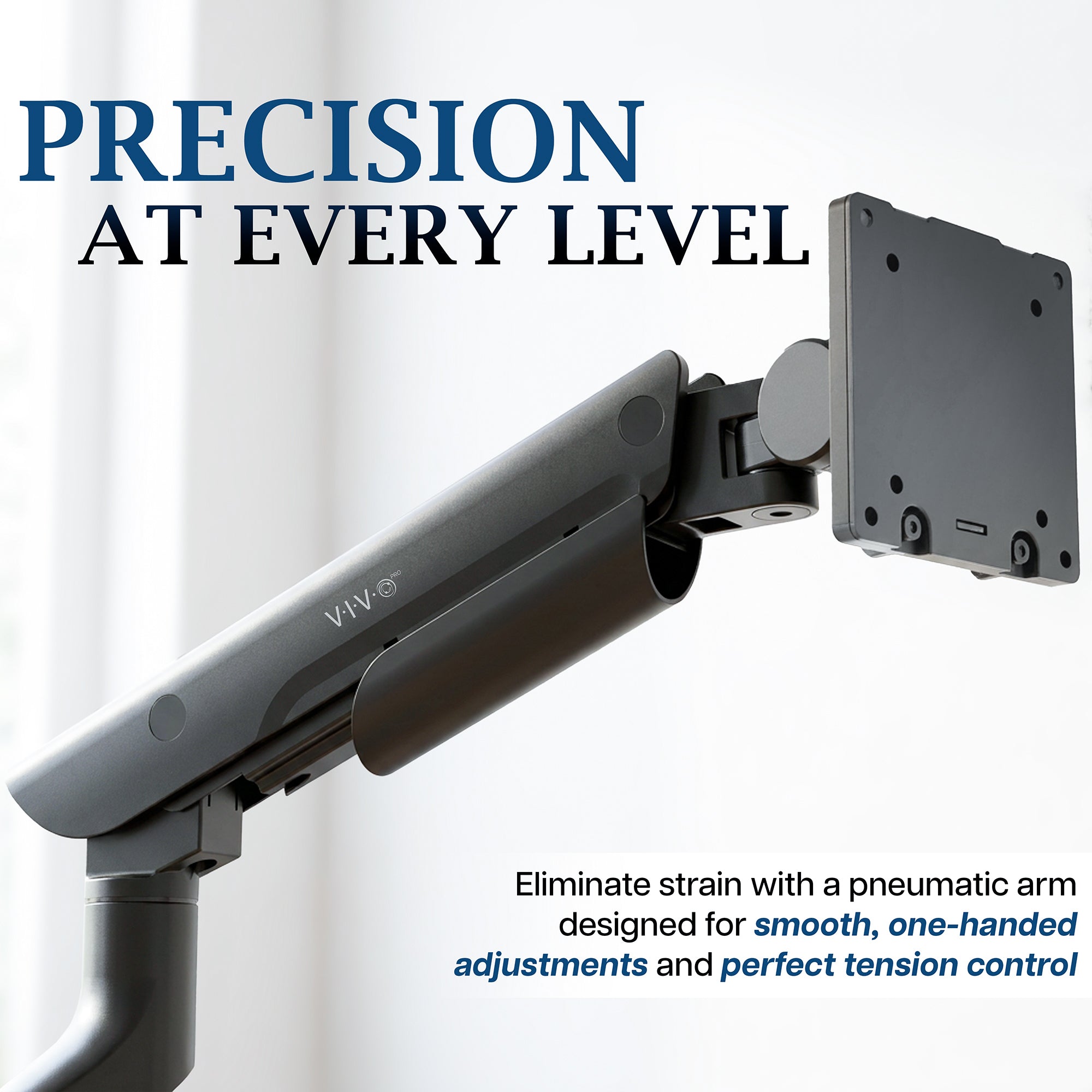 VIVO PRO Pneumatic Arm Single Ultrawide Monitor Desk Mount - Up to 57" Screens