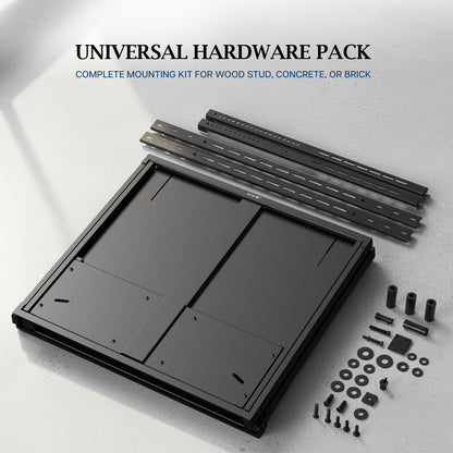 PRO 75”-90” inch Manual Height Adjustable TV and Display Wall Mount Universal Hardware Pack