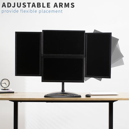 Quad Monitor Desk Stand