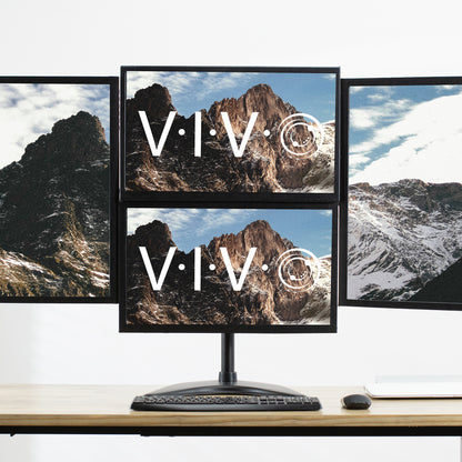 Quad Monitor Desk Stand