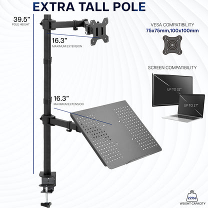 Monitor and laptop stand measurements and compatible screen sizes