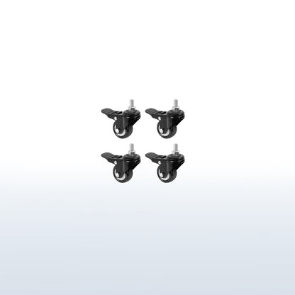 Four lockable caster wheels from VIVO.