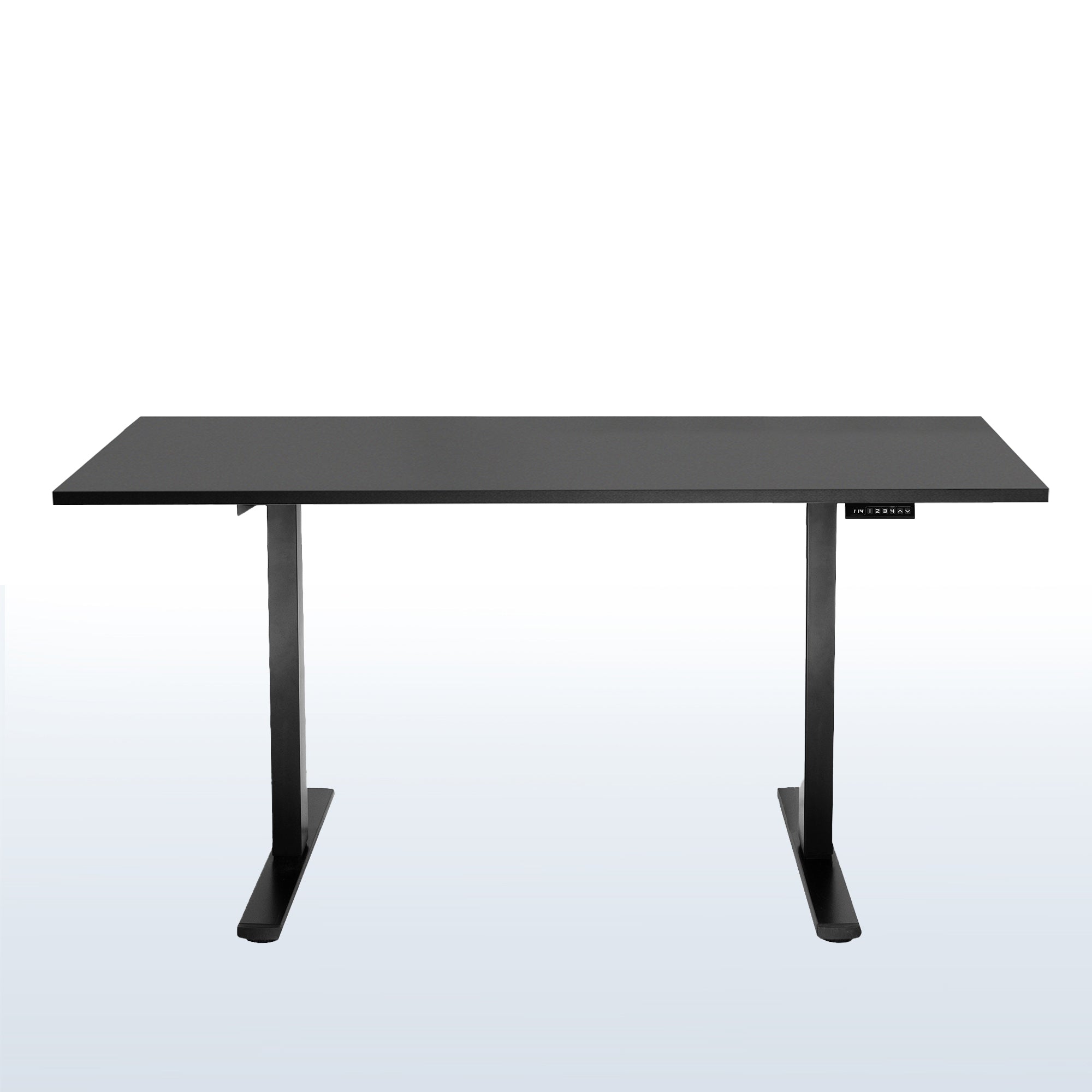 Electric Height Adjustable 71 x 30 inch Memory Stand Up Desk, Solid One-Piece Square Corner Table Top